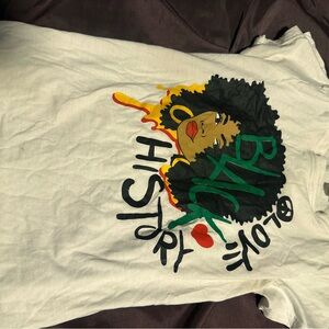 Juniors Graphic Tee - Black History Design